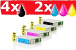 Alternativ zu Epson T1295 Tinten Spar Set (4xBK, je2xC,M,Y) 10 St